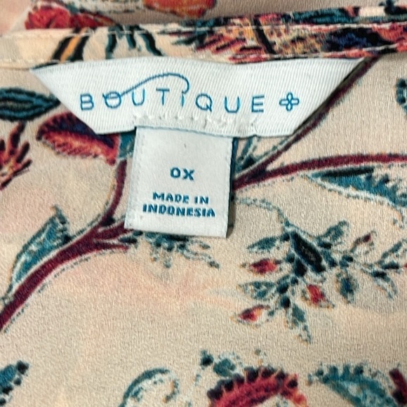 Boutique Women’s High-Low Multicolor Floral Maxi Dress Size 0X - Picture 10 of 11